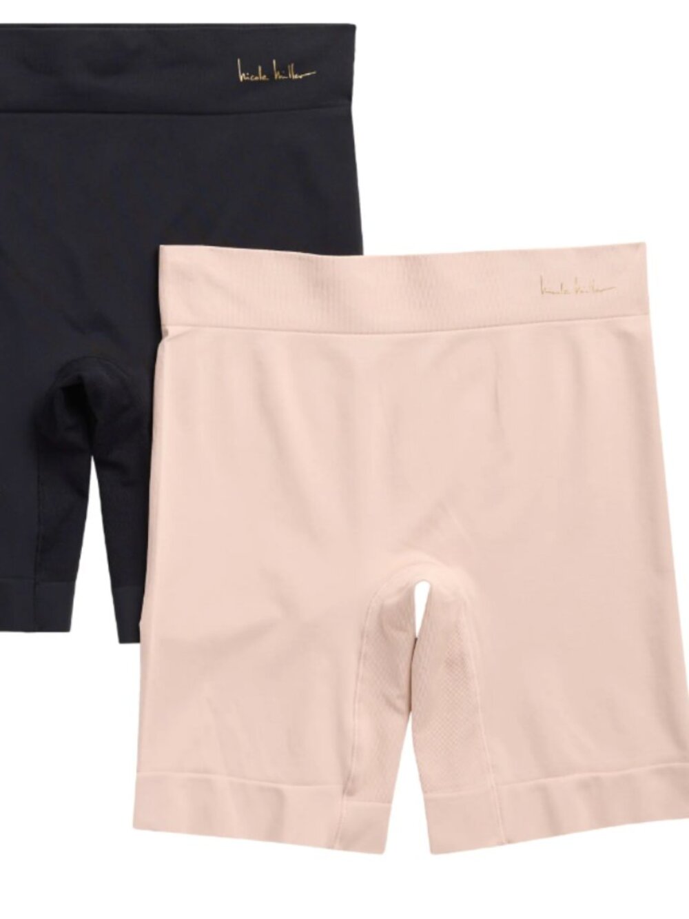 Bundle of 3 - Nicole Miller High-Waisted Longline Shaping Shorts NWOT Size L